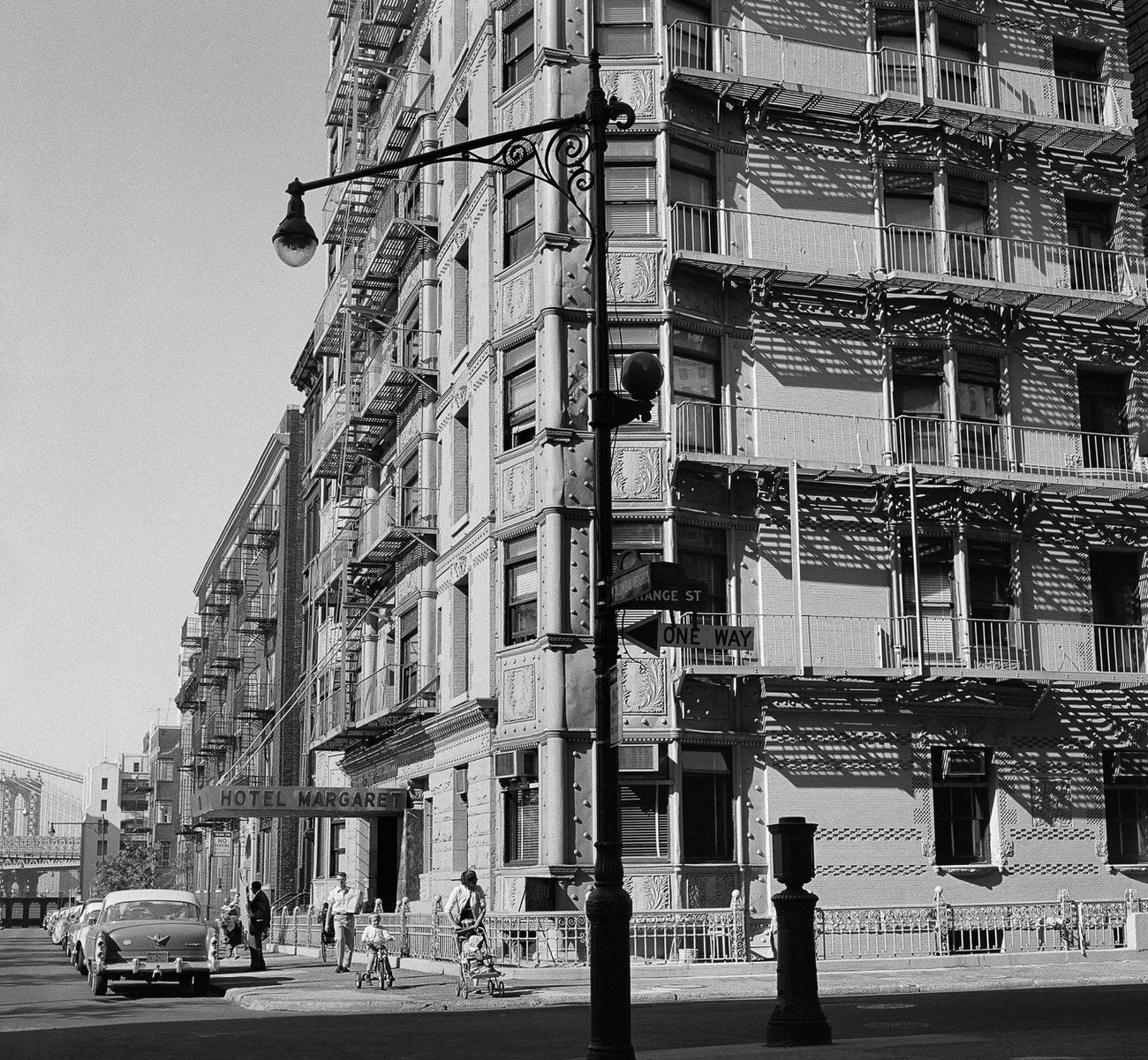 Hotel Margaret On Columbia Heights And Orange Street, Brooklyn Heights, 1958.