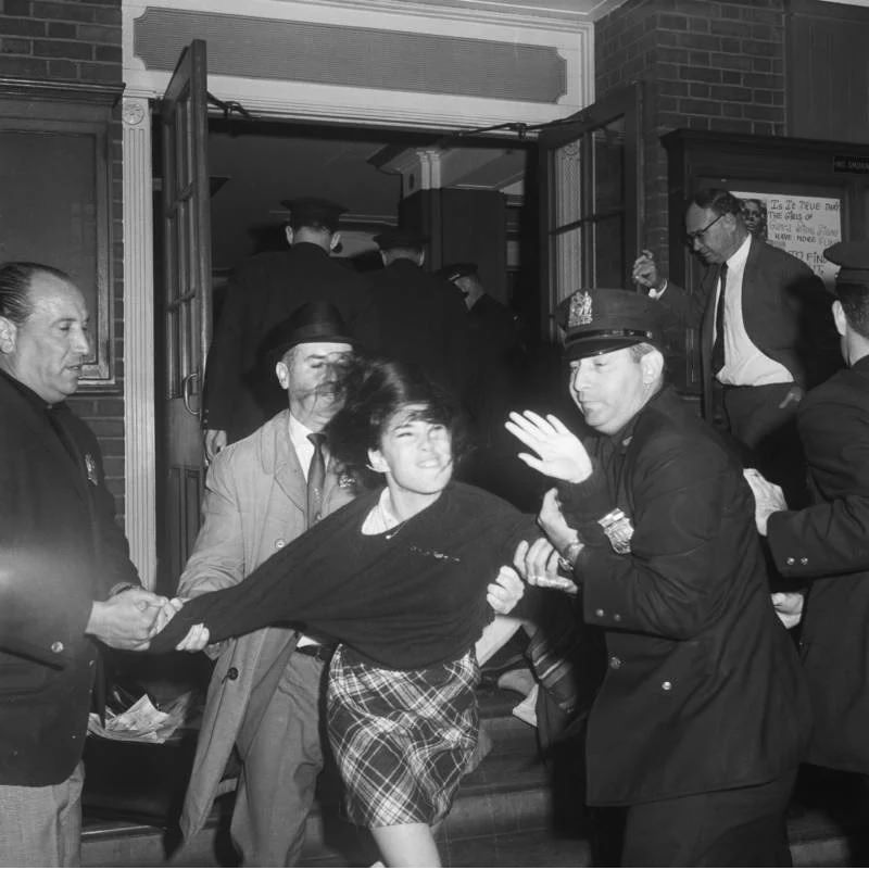 Brooklyn College Student Arrested During Anti-War Protest, 1967