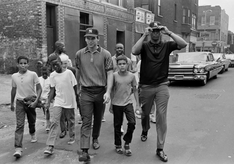 Yankees Visit Bedford-Stuyvesant Kids, 1967