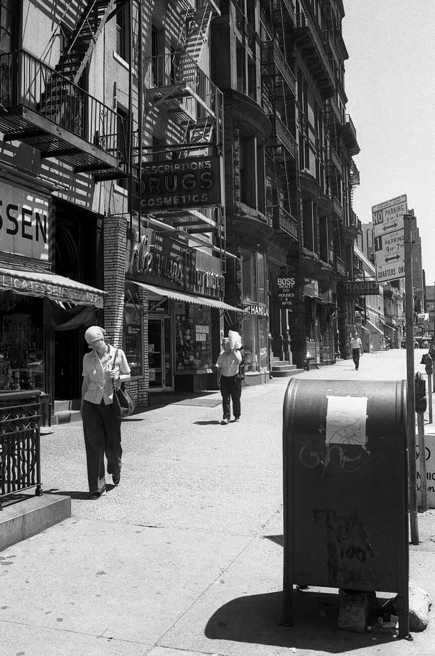 Shop Fronts On Brooklyn Heights 107 Montague Street, Brooklyn, 1975.