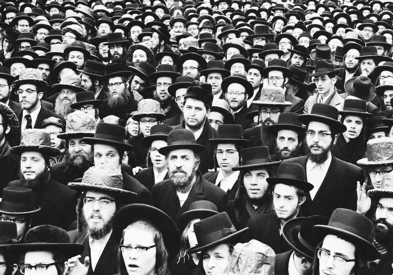 Hasidic Jews Protesting Crime, 1970S
