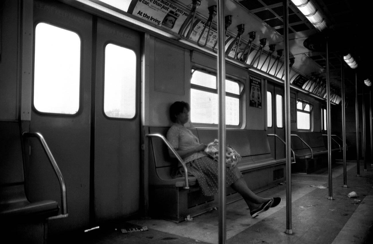 On The 'F' Train From Coney Island To Manhattan, 1973.
