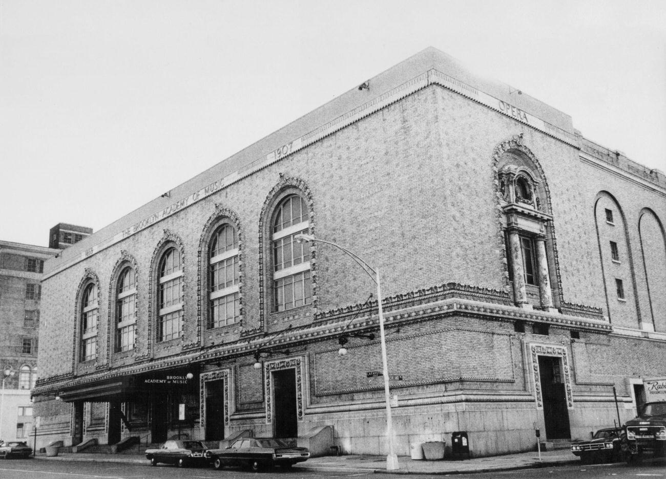 Exterior Of Brooklyn Academy Of Music, 1973