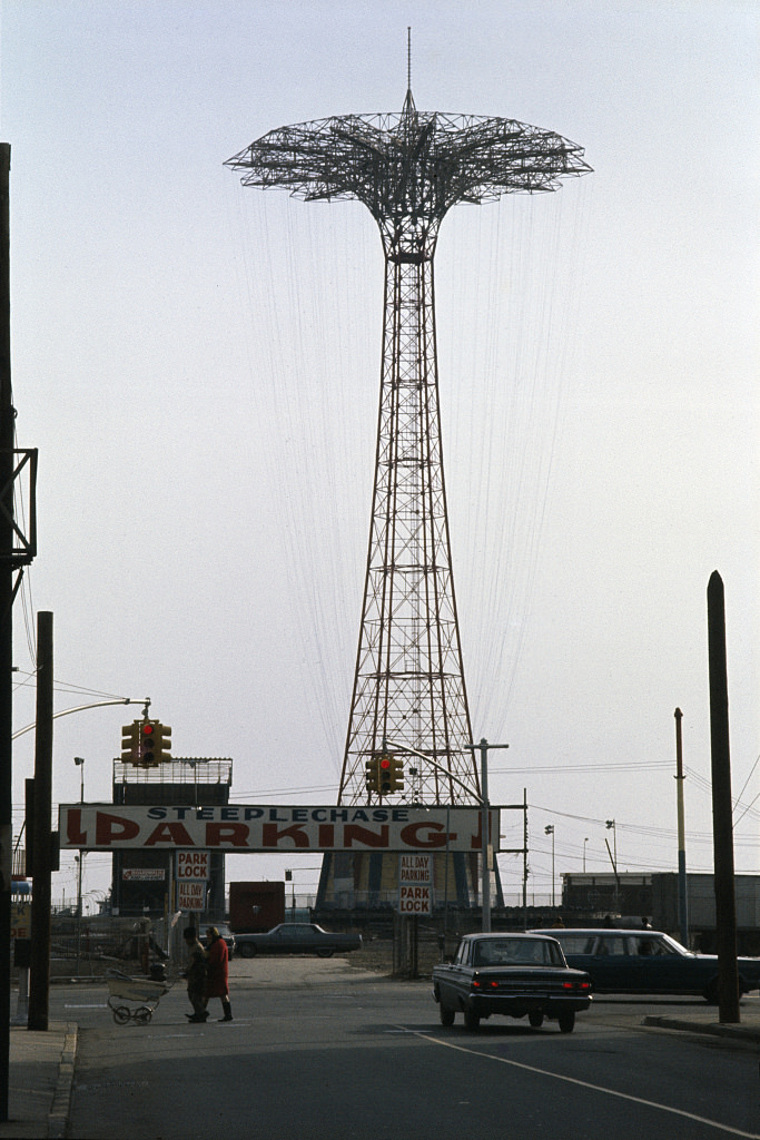 Parachute Jump At Coney Island, Brooklyn, 1970.