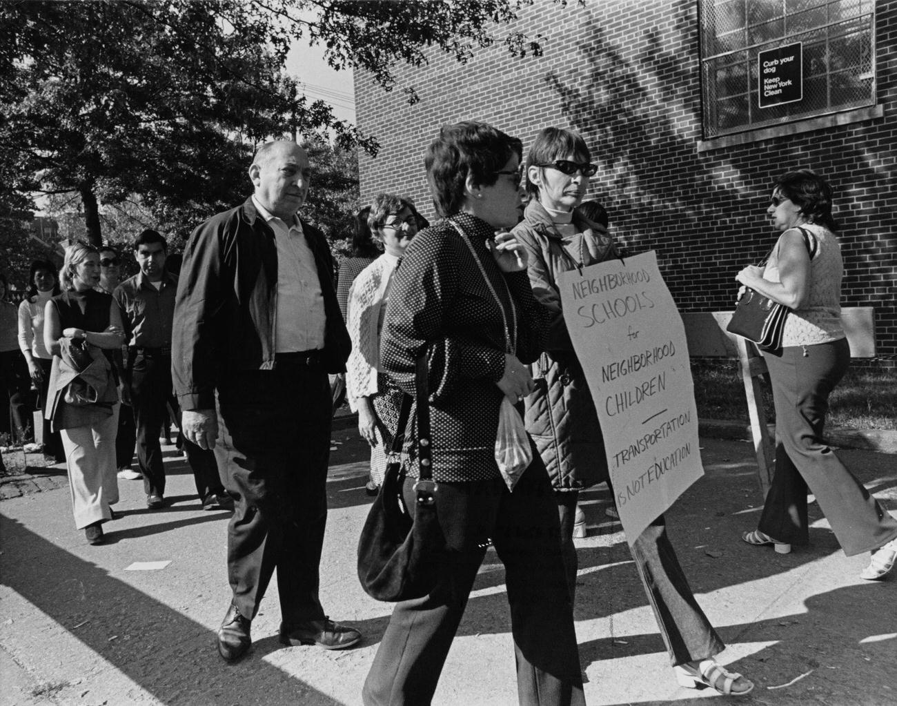 Boycott At Public School 251 Over Tilden Housing Project Admissions, Brooklyn, 1973
