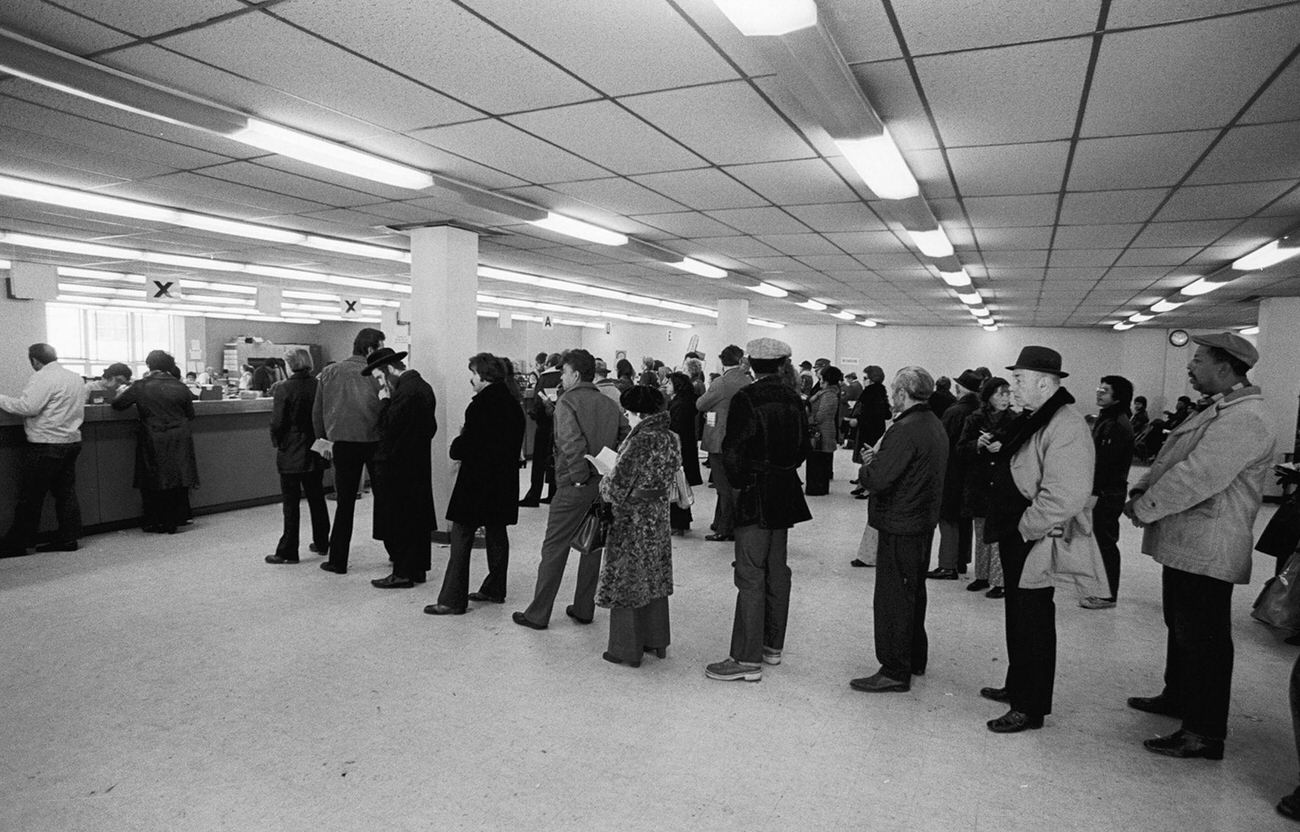 Unemployment Line In Brooklyn, 1974
