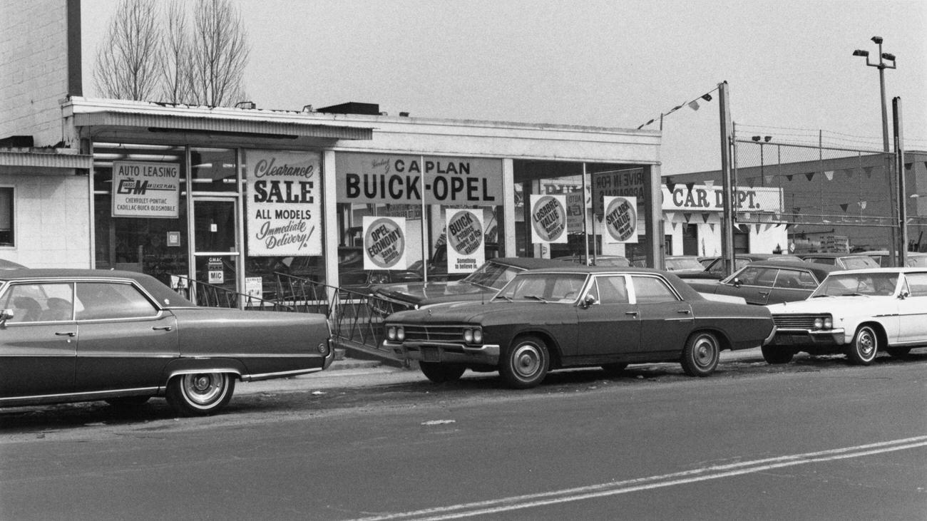 Caplan Buick-Opel Dealership, Allegedly Owned By Joseph Colombo, Brooklyn, 1970