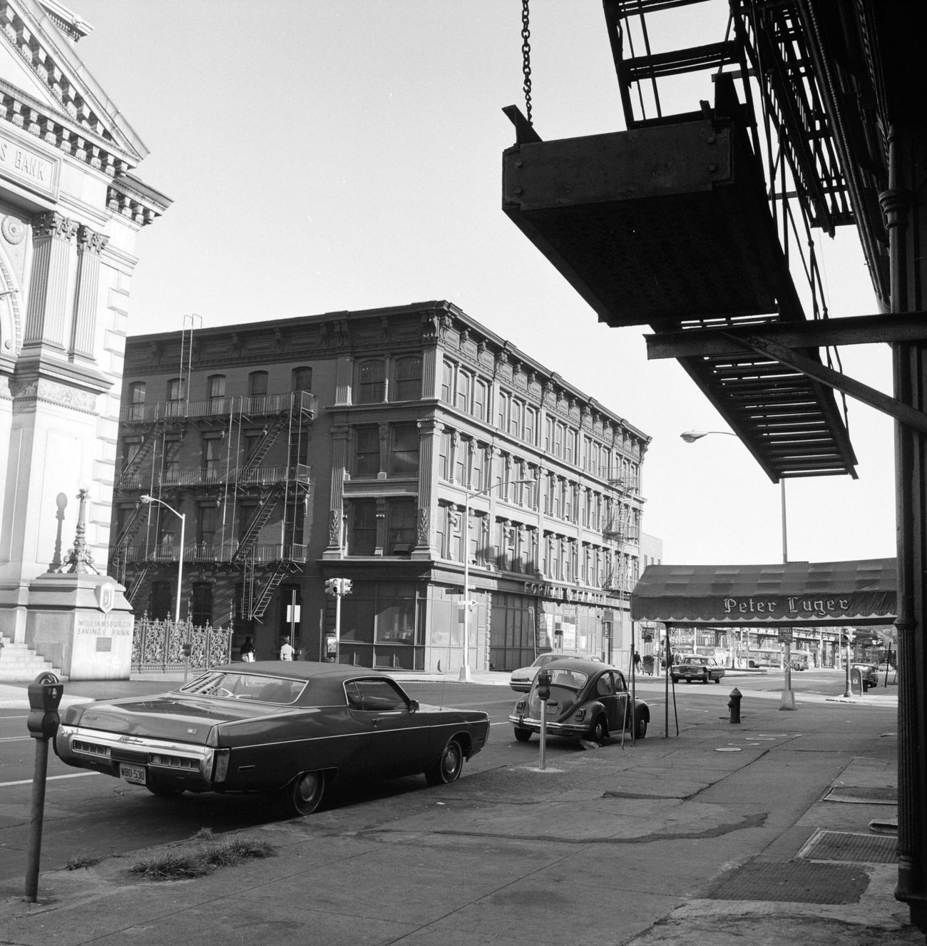 Westward View On Broadway To 195 Broadway, Originally Sparrow Shoe Factory, Brooklyn, 1975.