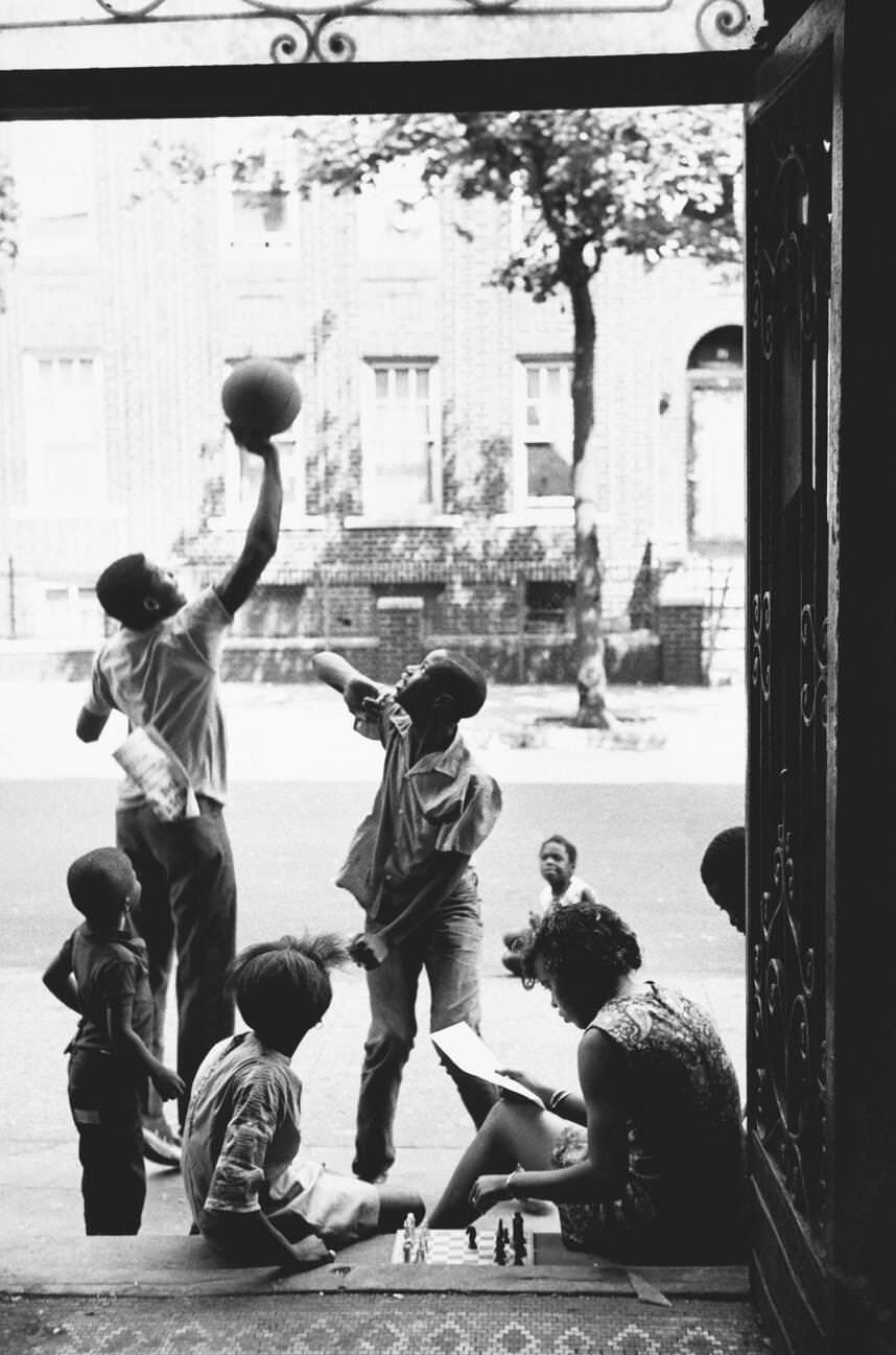 Children Playing In Brooklyn, 1972