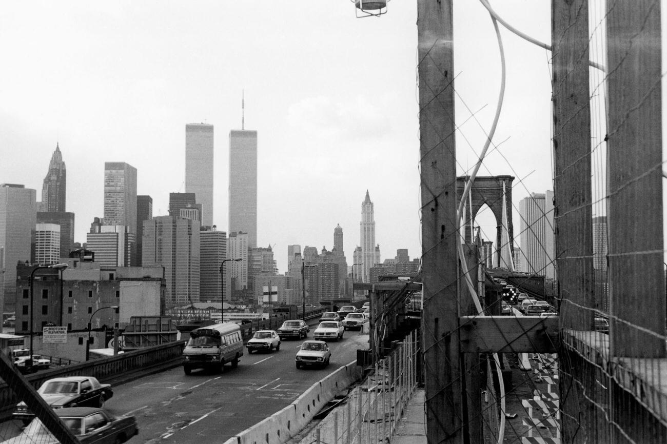 World Trade Center Seen From Brooklyn Bridge, 1984