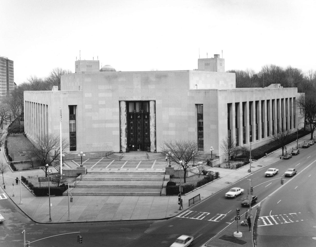 Elevated View Of Brooklyn Public Library, 1985