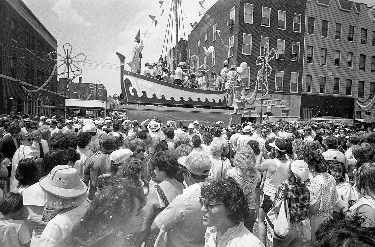 La Barca At Our Lady Of Mount Carmel'S Giglio Feast In Williamsburg, 1985