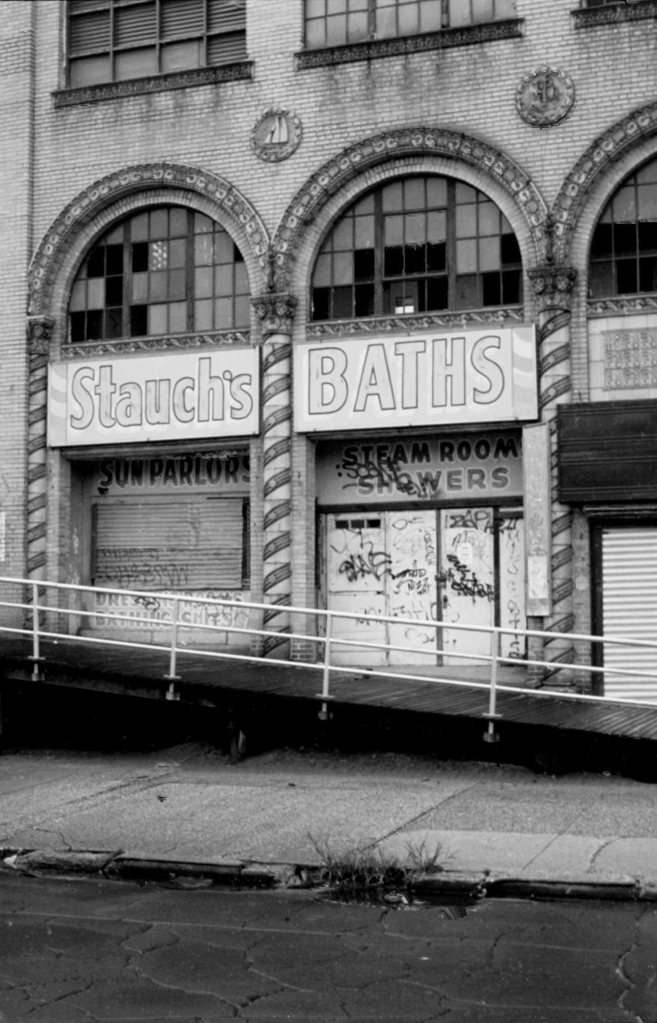Detail Of Stauch'S Bath House In Coney Island, 1983