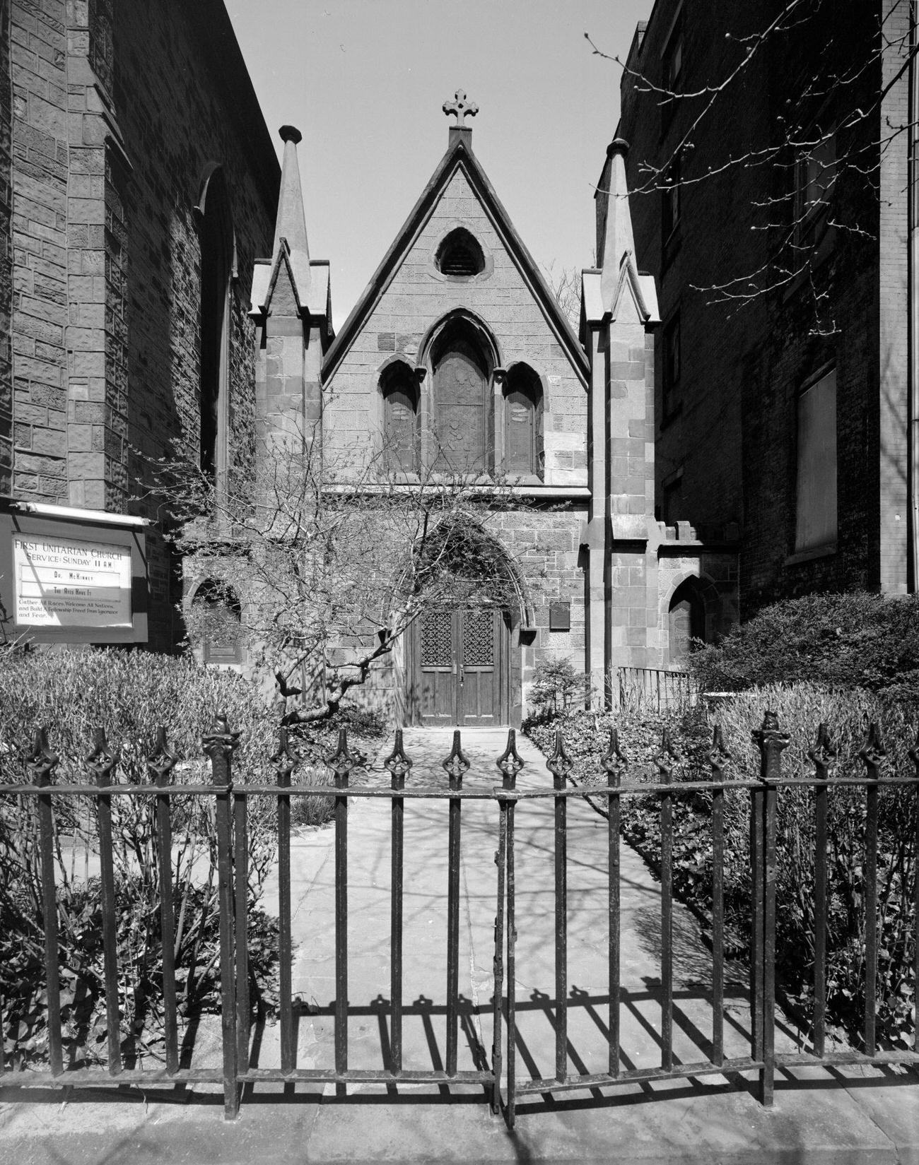 Side Entrance Of First Unitarian Church, Brooklyn, 1980