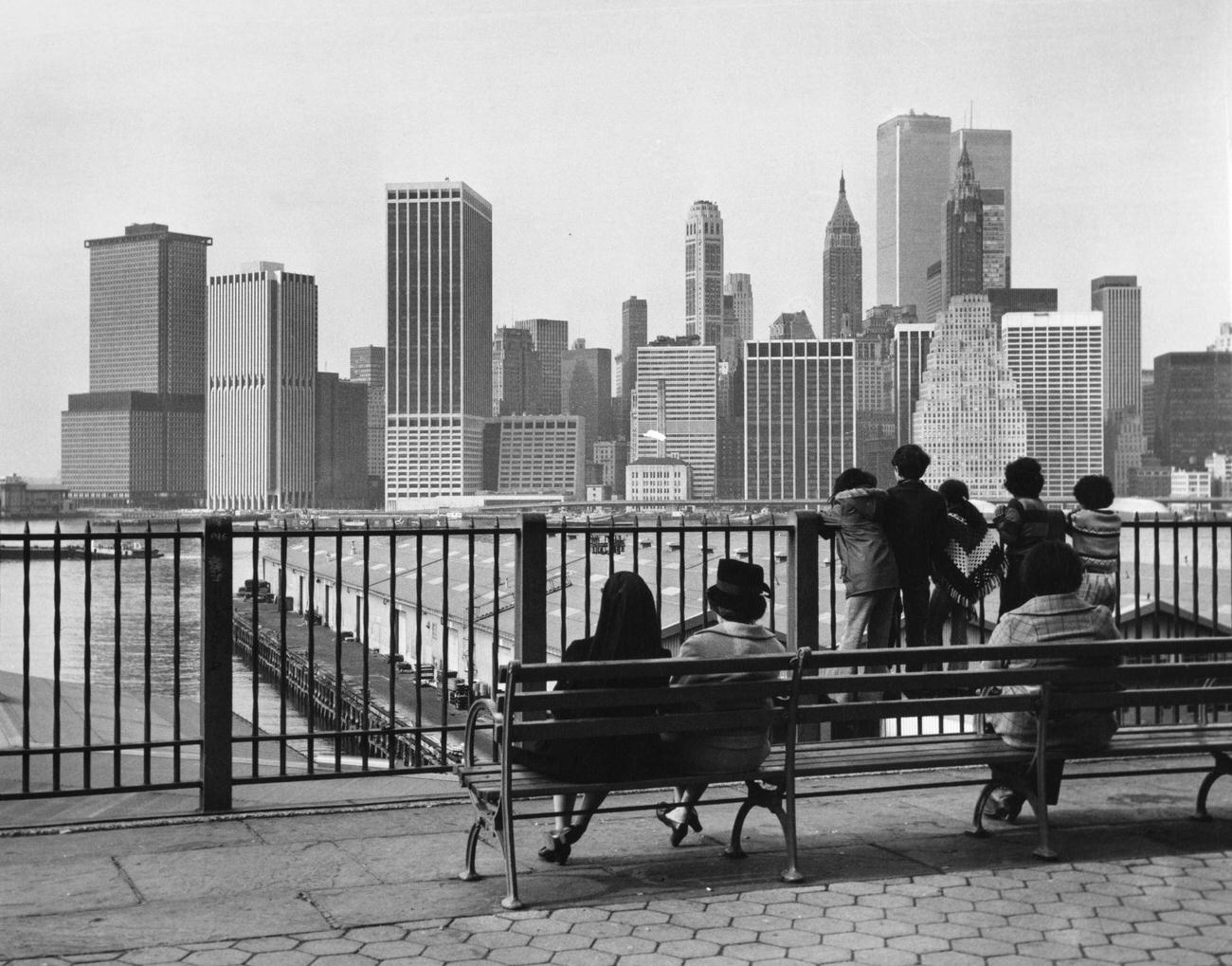 View Of Lower Manhattan From Columbia Heights, Brooklyn, 1980