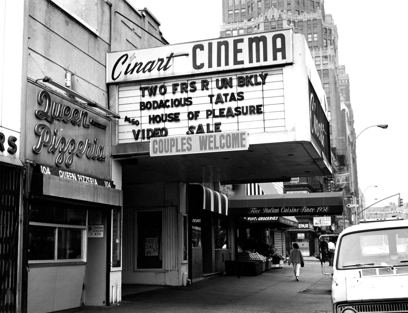 Cinart Cinema, A Pornographic Movie Theatre In Brooklyn, 1983.