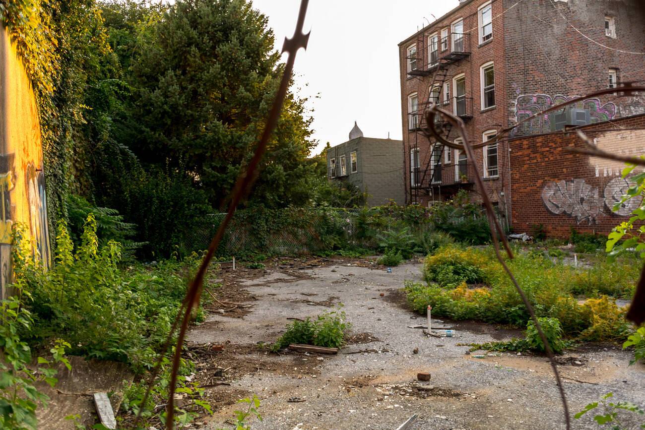 Abandoned Lot In A Poor Brooklyn Neighborhood, 1988.