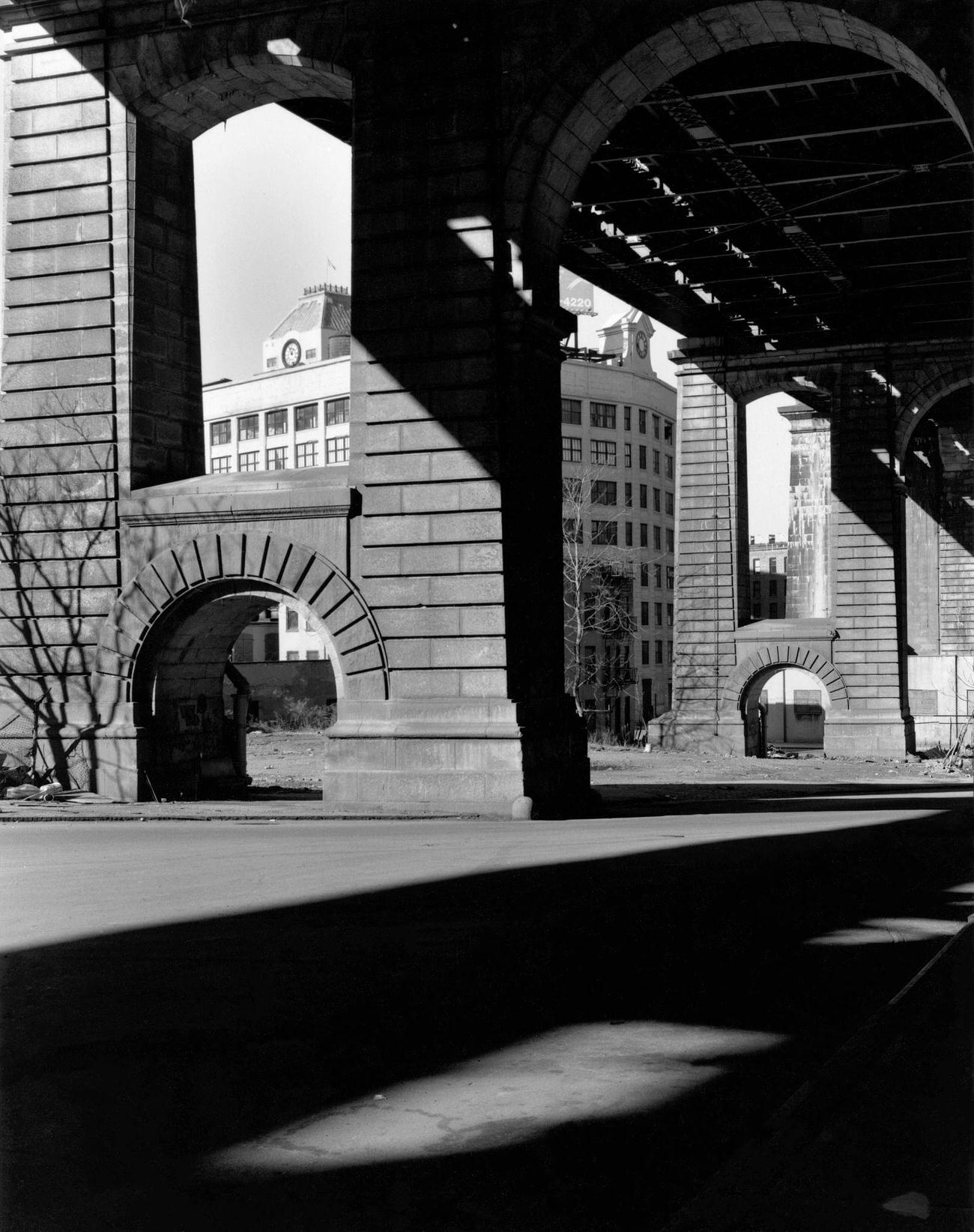 View From Under Manhattan Bridge In Dumbo, Brooklyn, 1990