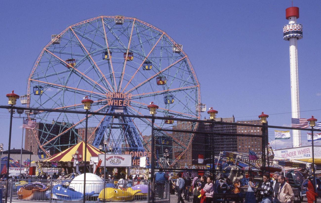 Wonder Wheel At Luna Park, Coney Island, Brooklyn, 1997