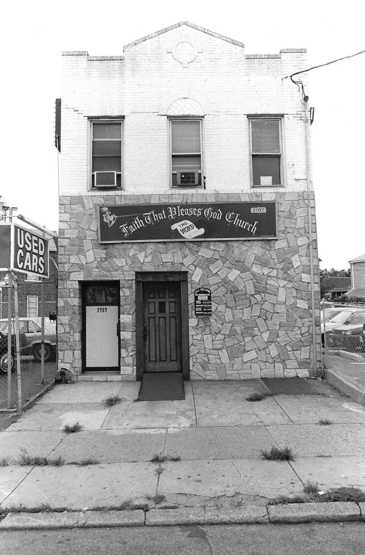 Exterior Of The Faith That Pleases God Church In Brooklyn, 1990
