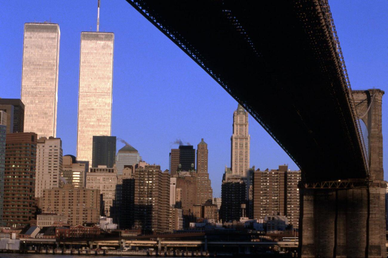 View Of Manhattan From Under Brooklyn Bridge, 1990