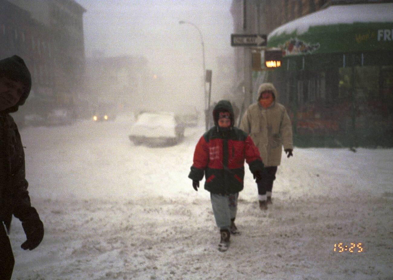 Snow Blizzard In Brooklyn, 1996