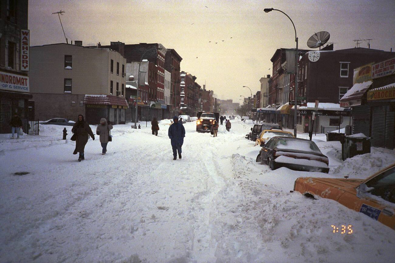 Snow Blizzard In Brooklyn, 1996