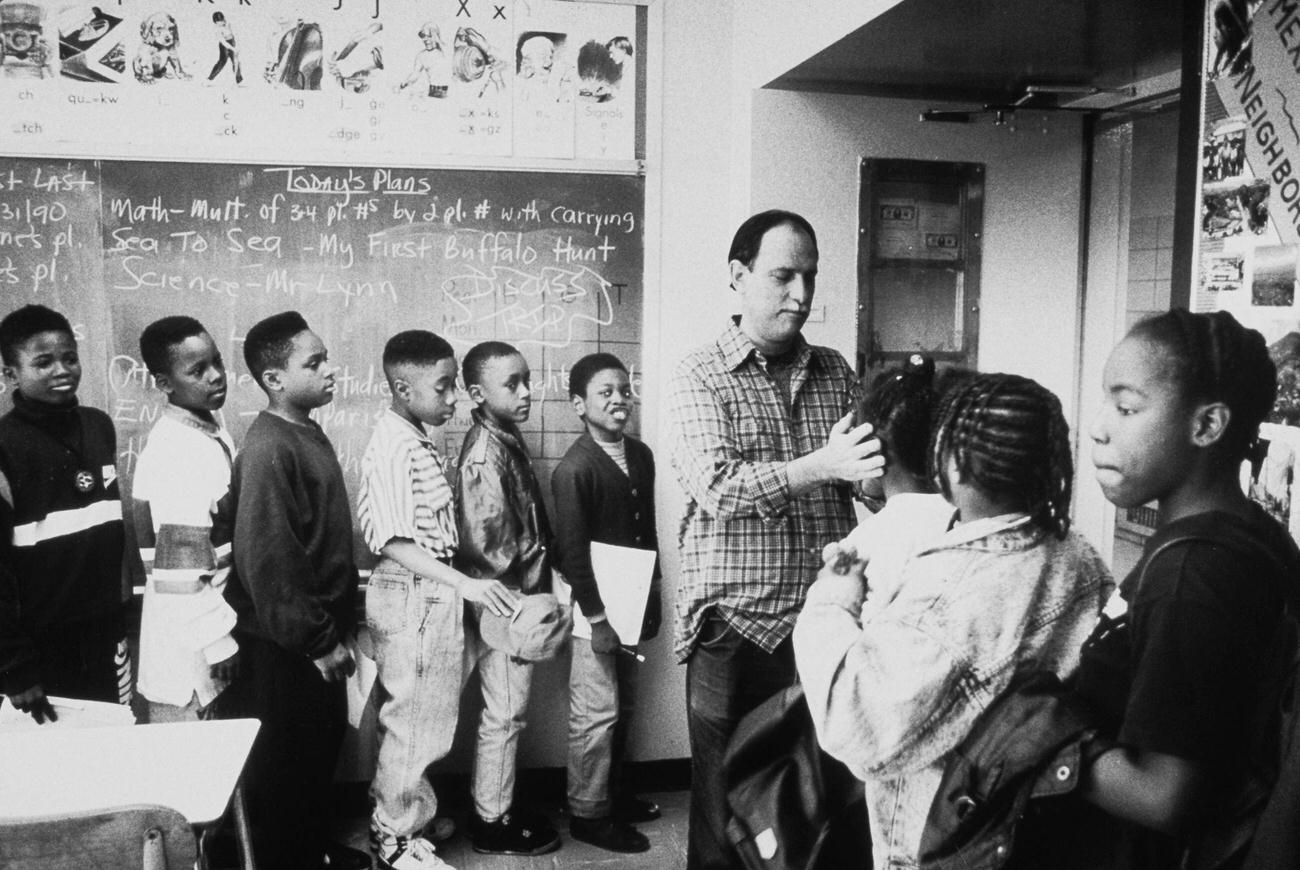Teacher With 4Th-Grade Class At Public School 309 In Bedford Stuyvesant, Brooklyn, 1990