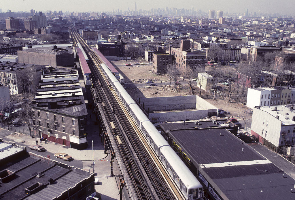 View Along Broadway From Sumpter St., Brooklyn, 1991.