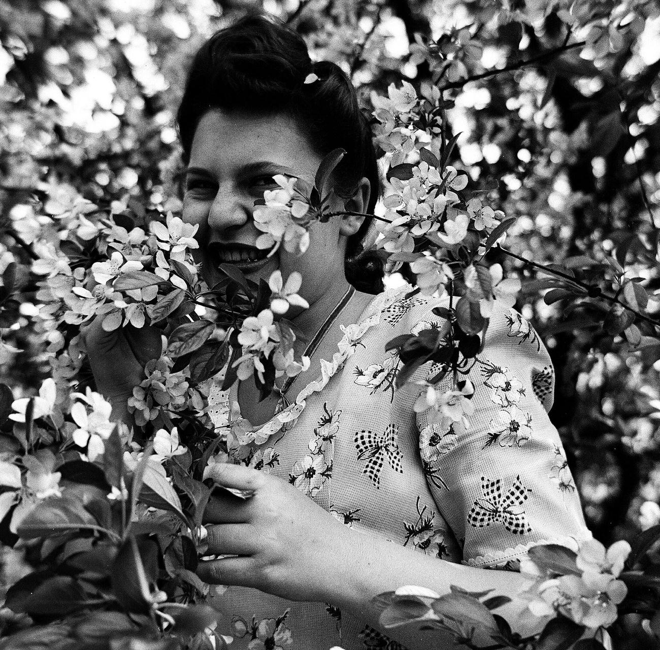 Woman In The Brooklyn Botanic Garden, 1944