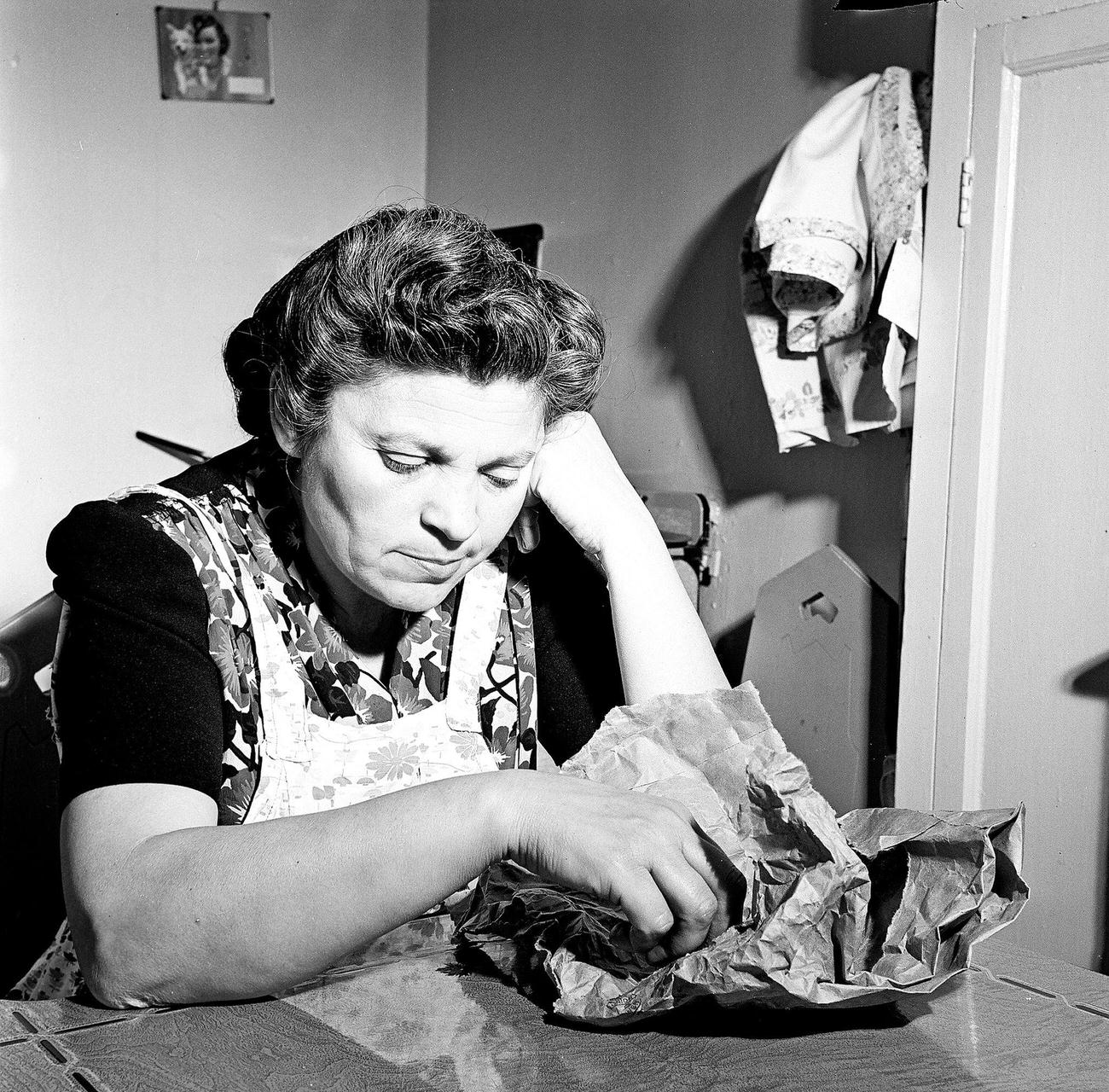 Woman Resting In Kitchen, 1948