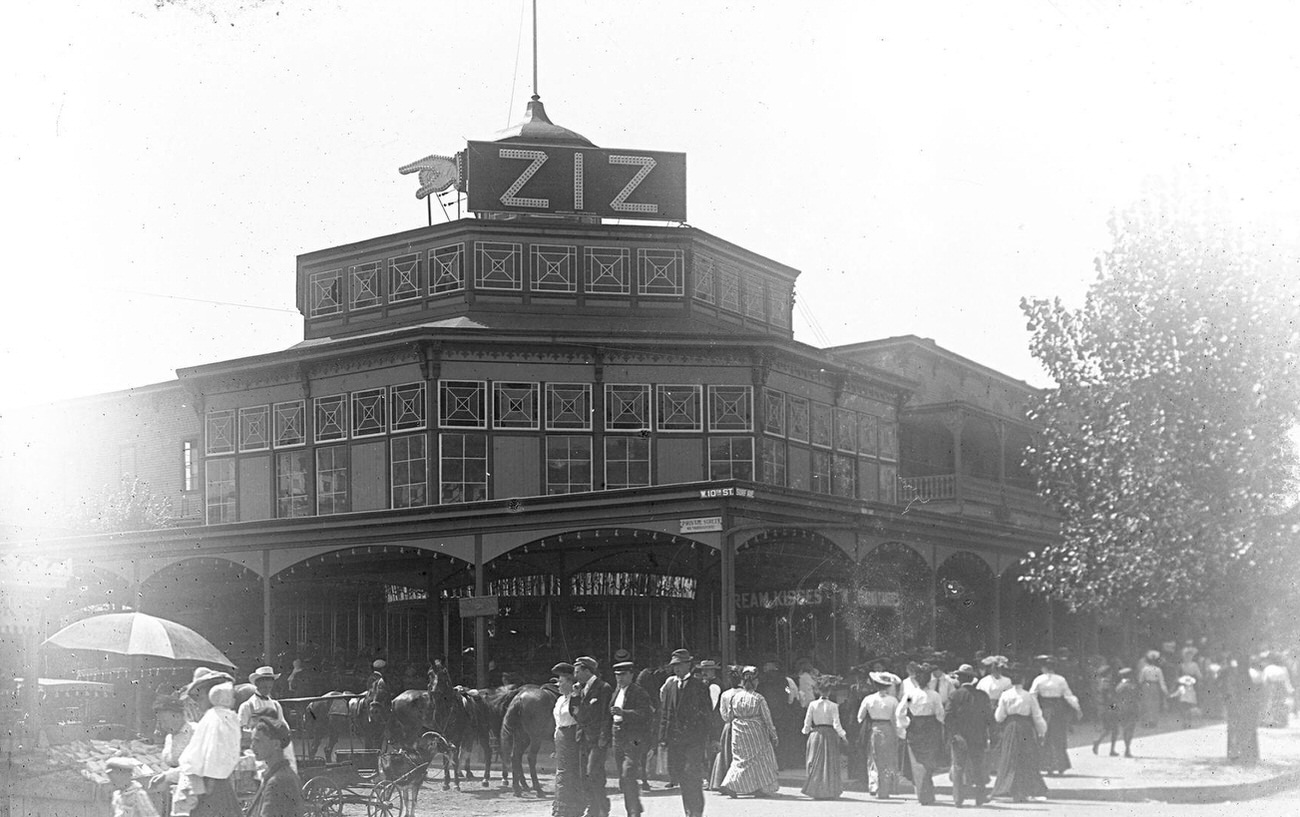 Same Corner As Previous, Showing Ziz Roller Coaster, Late 1890S