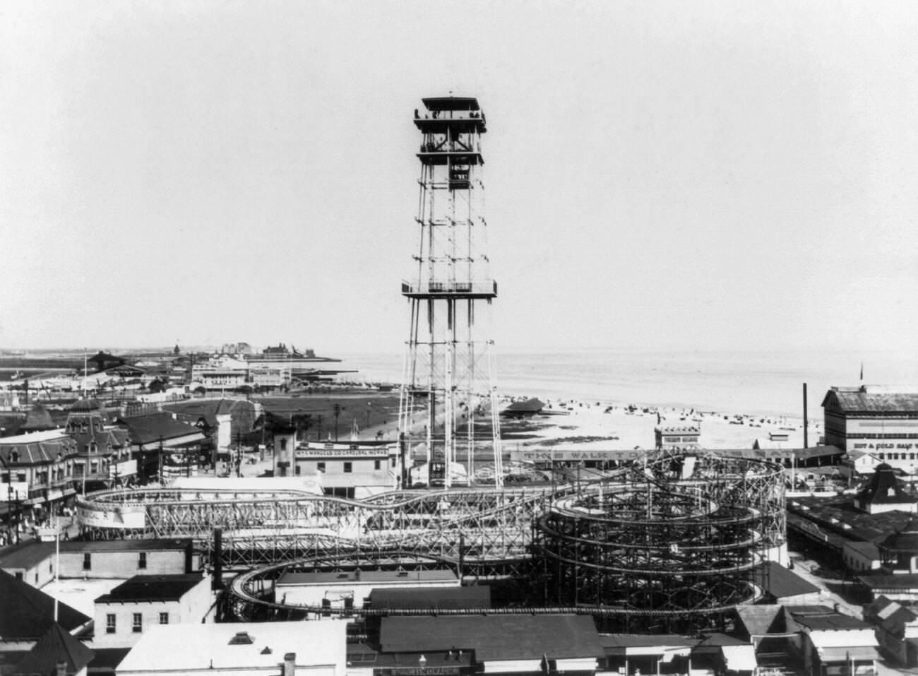 Observation Tower At Steeplechase Park, 1901