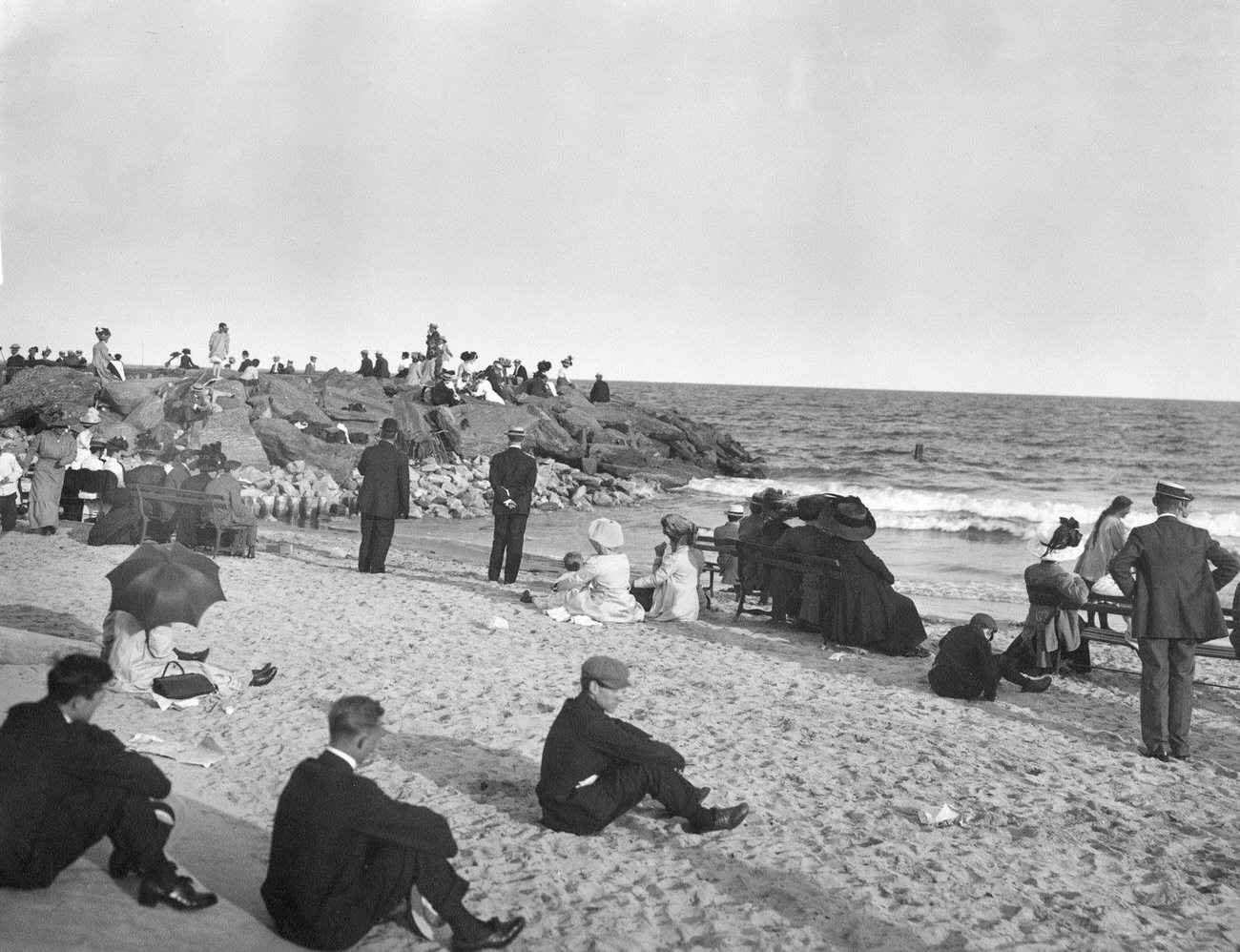 Coney Island Beach On A Sunday, 1895