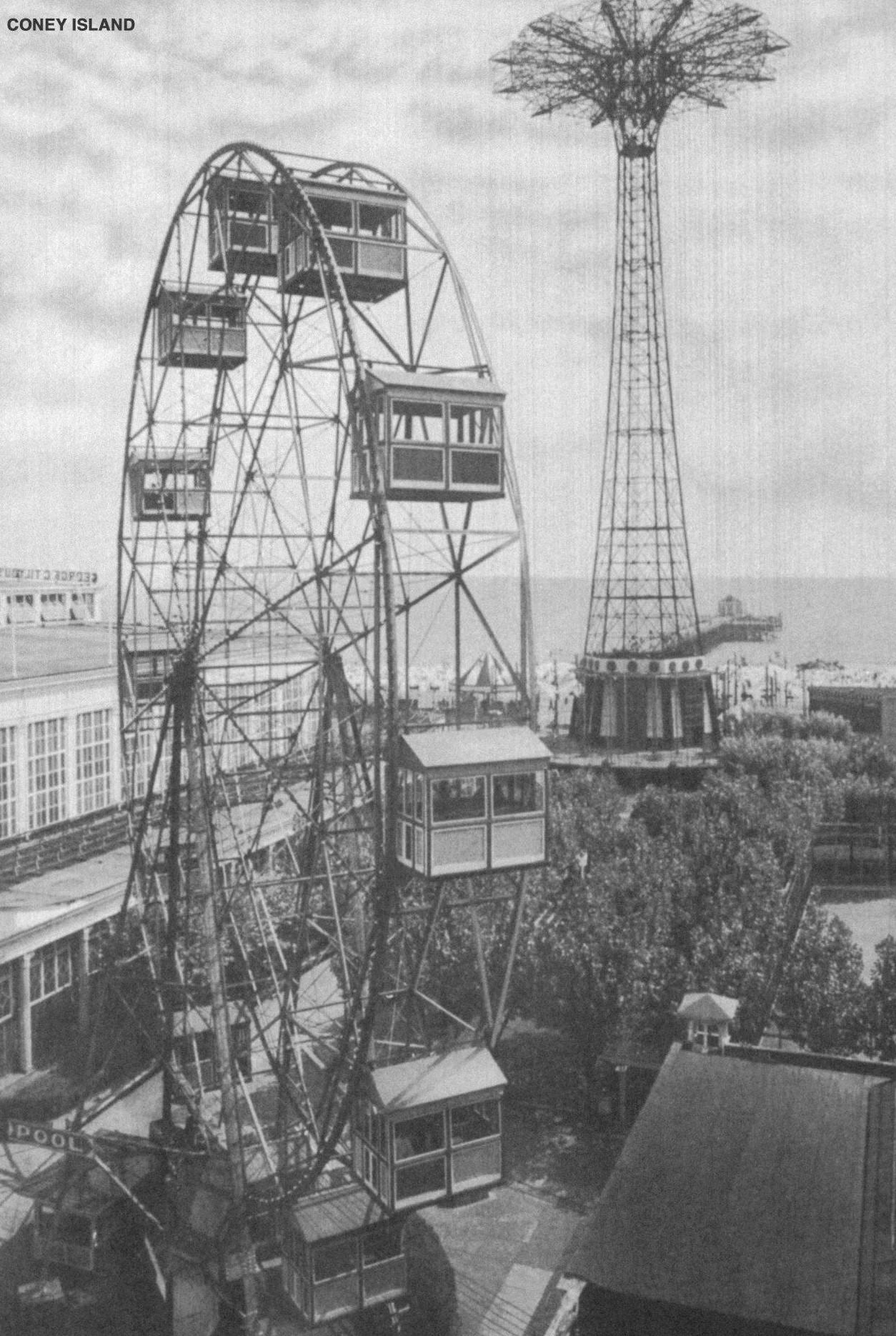 Throngs At Coney Island Amusement Park, Circa 1900