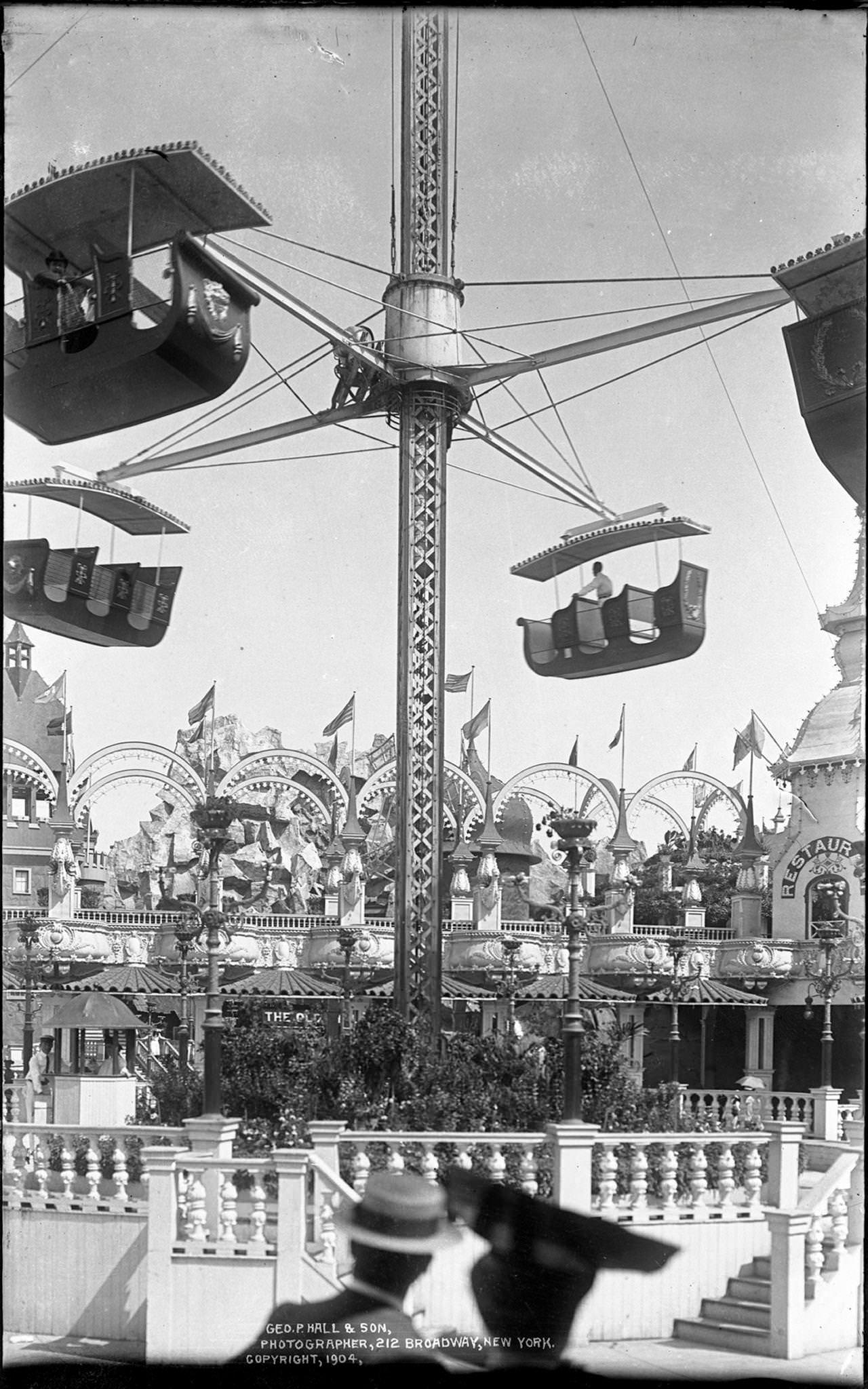 Ride View In Luna Park, Mid-1900S