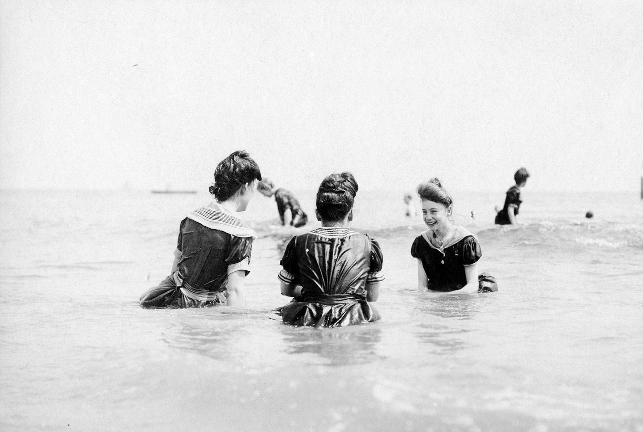 Women Bathing In Dresses, 1904