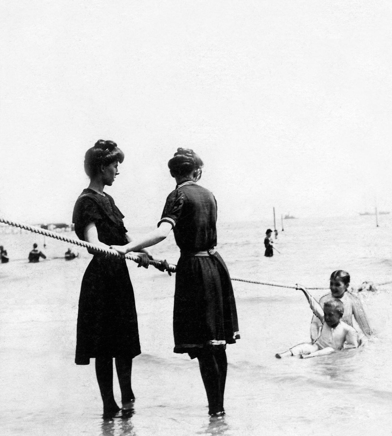 Bathers At The Beach, 1904