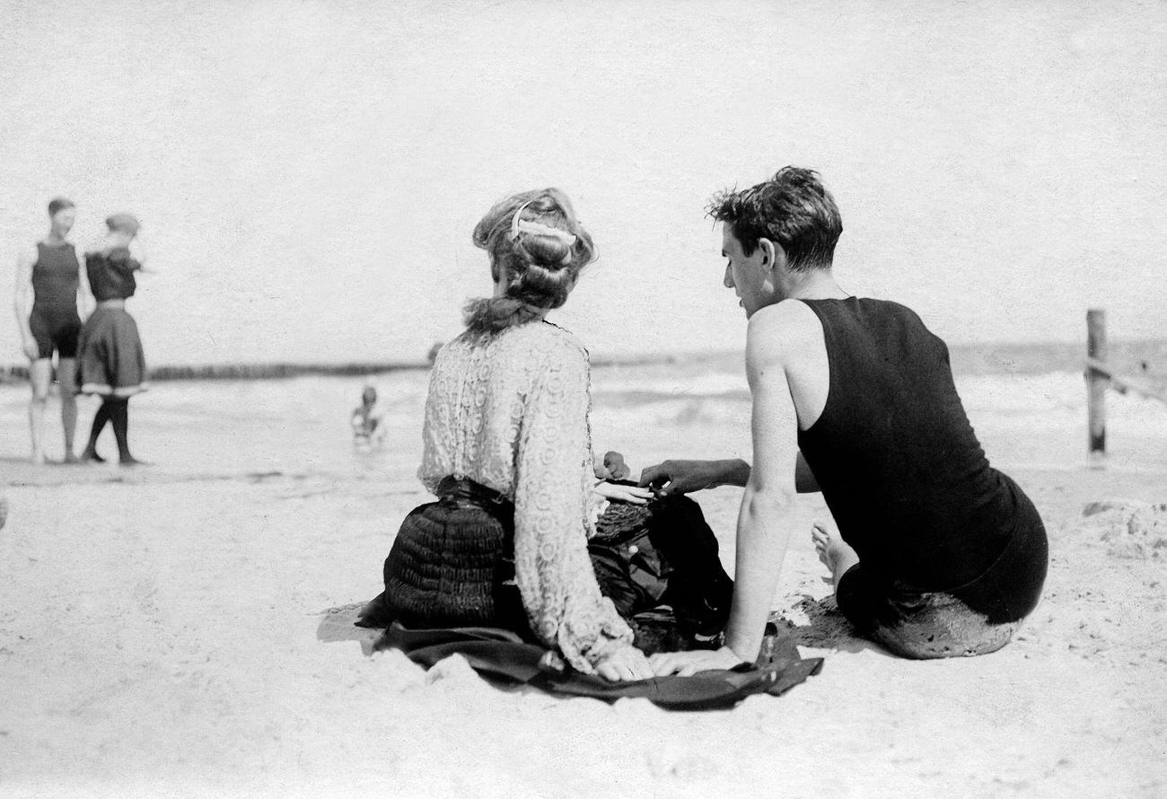 Young Couple At The Beach, 1904