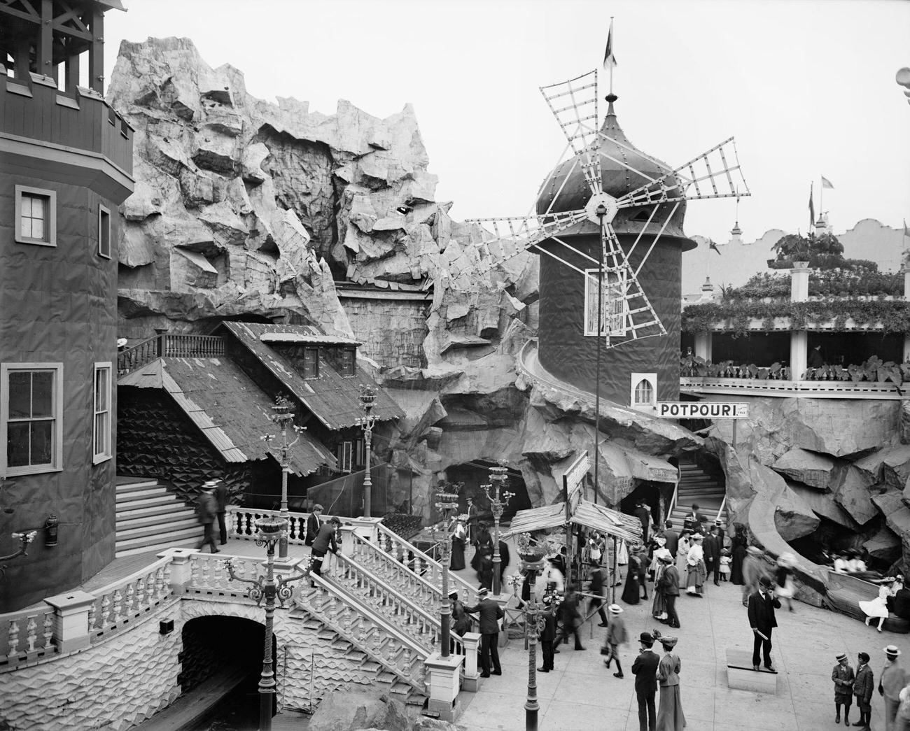 The Old Mill Ride At Luna Park, 1905