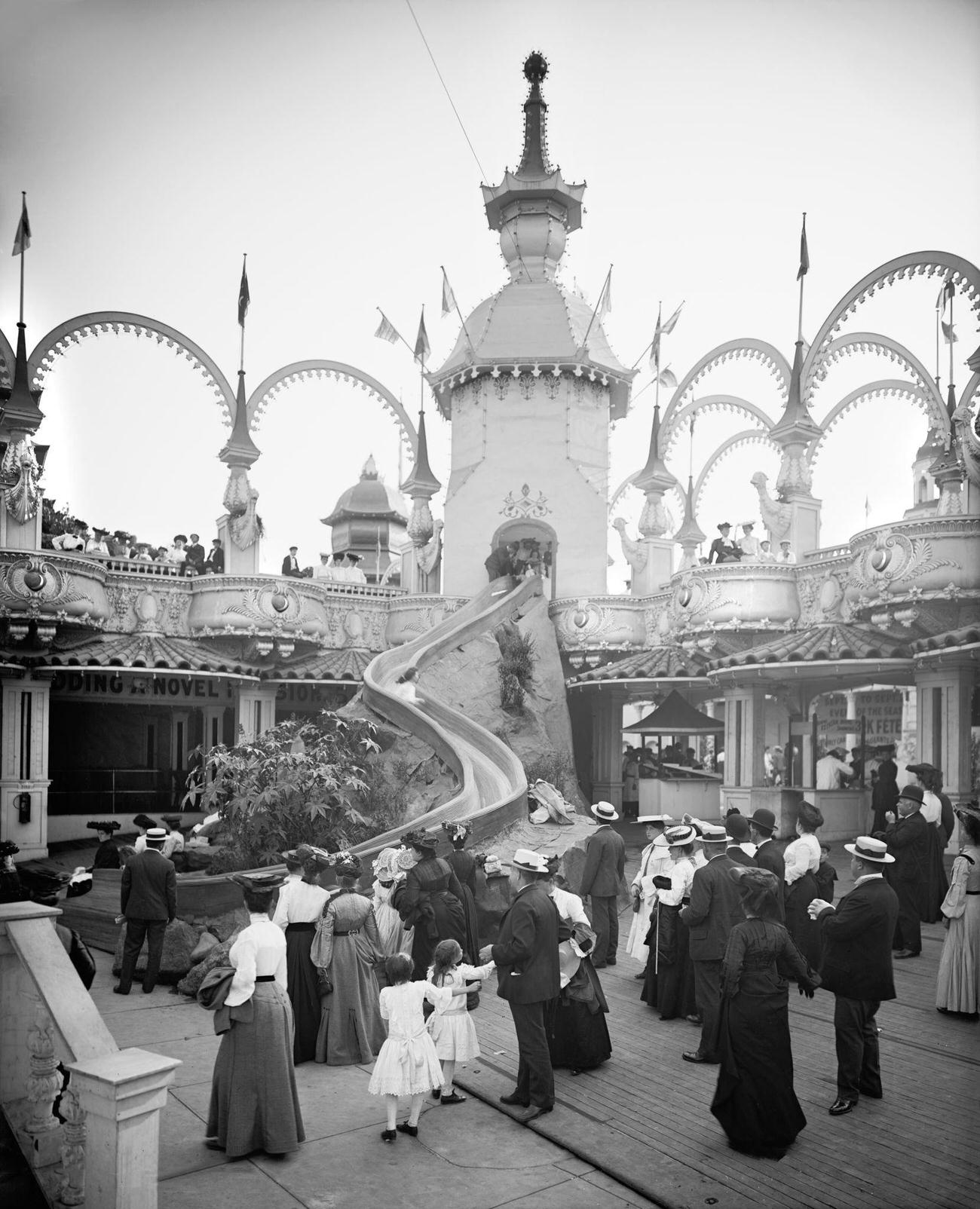 Helter Skelter Ride At Luna Park, 1905