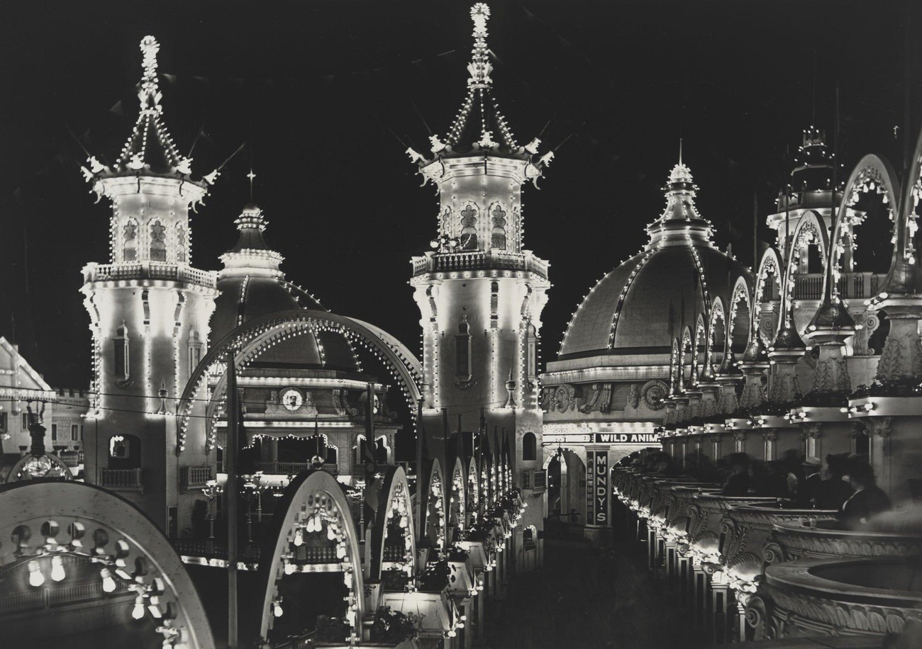 Nighttime View Of Luna Park Lit Up, Circa 1906