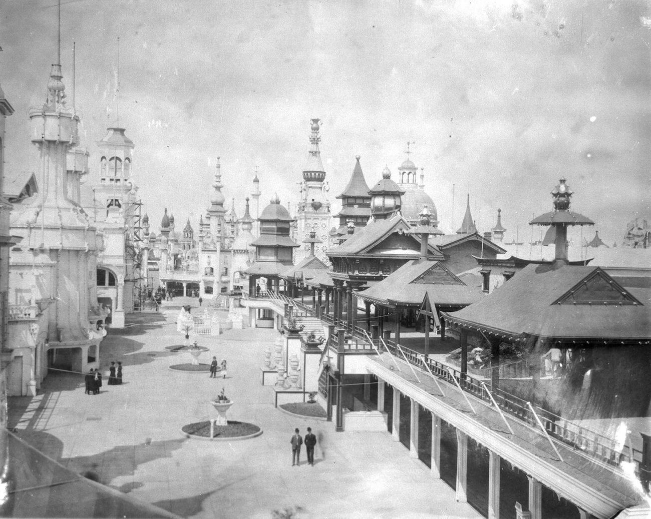 High-Angle Shot Of Dreamland At Coney Island, 1910S