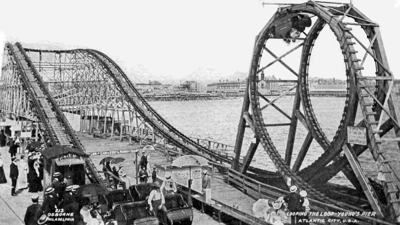 Loop The Loop Ride At Coney Island, Circa 1910