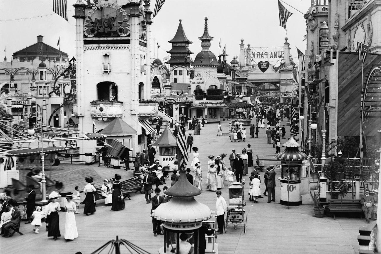 Luna Park At Coney Island, Circa 1912.
