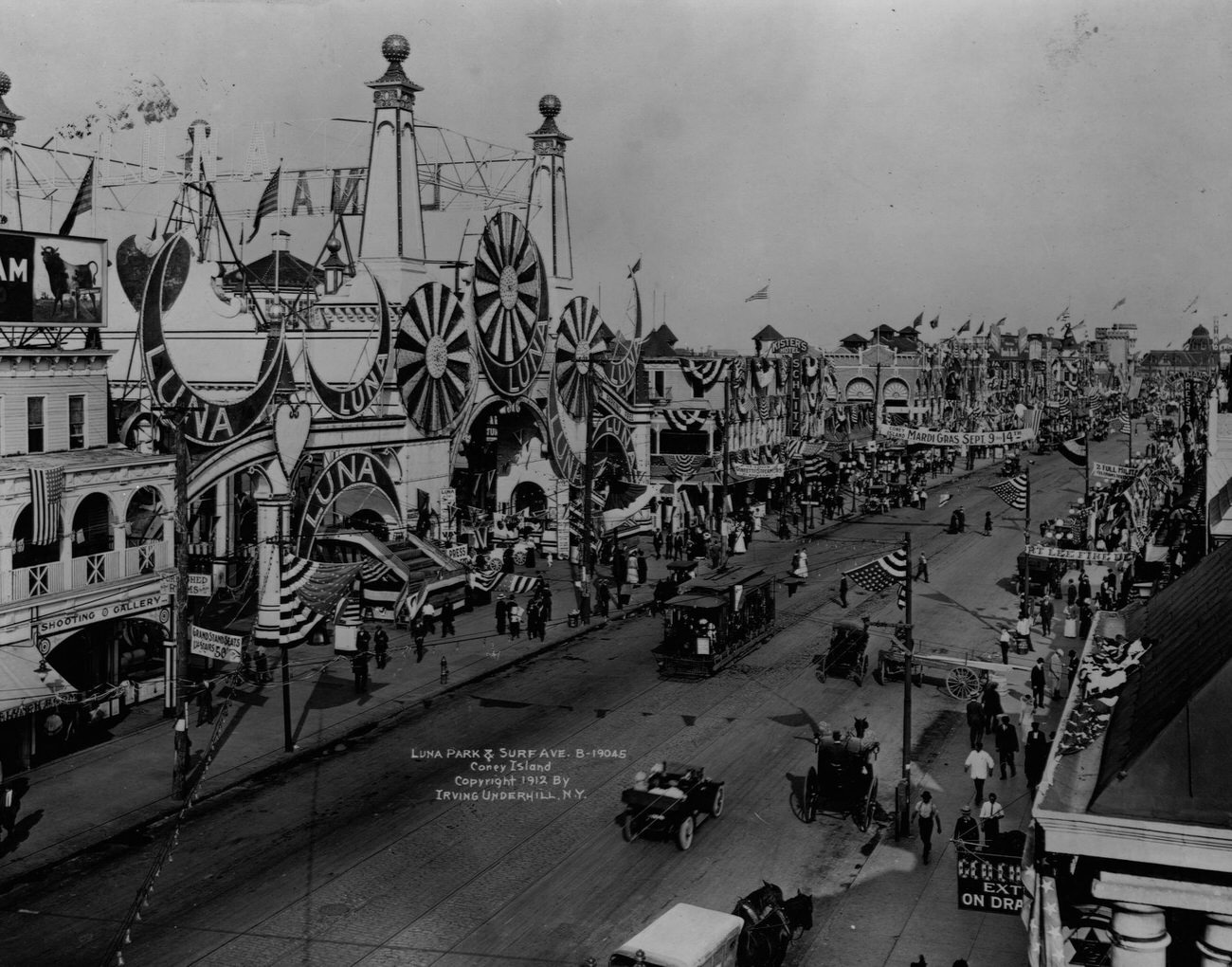 Luna Park And Surf Avenue In Coney Island.