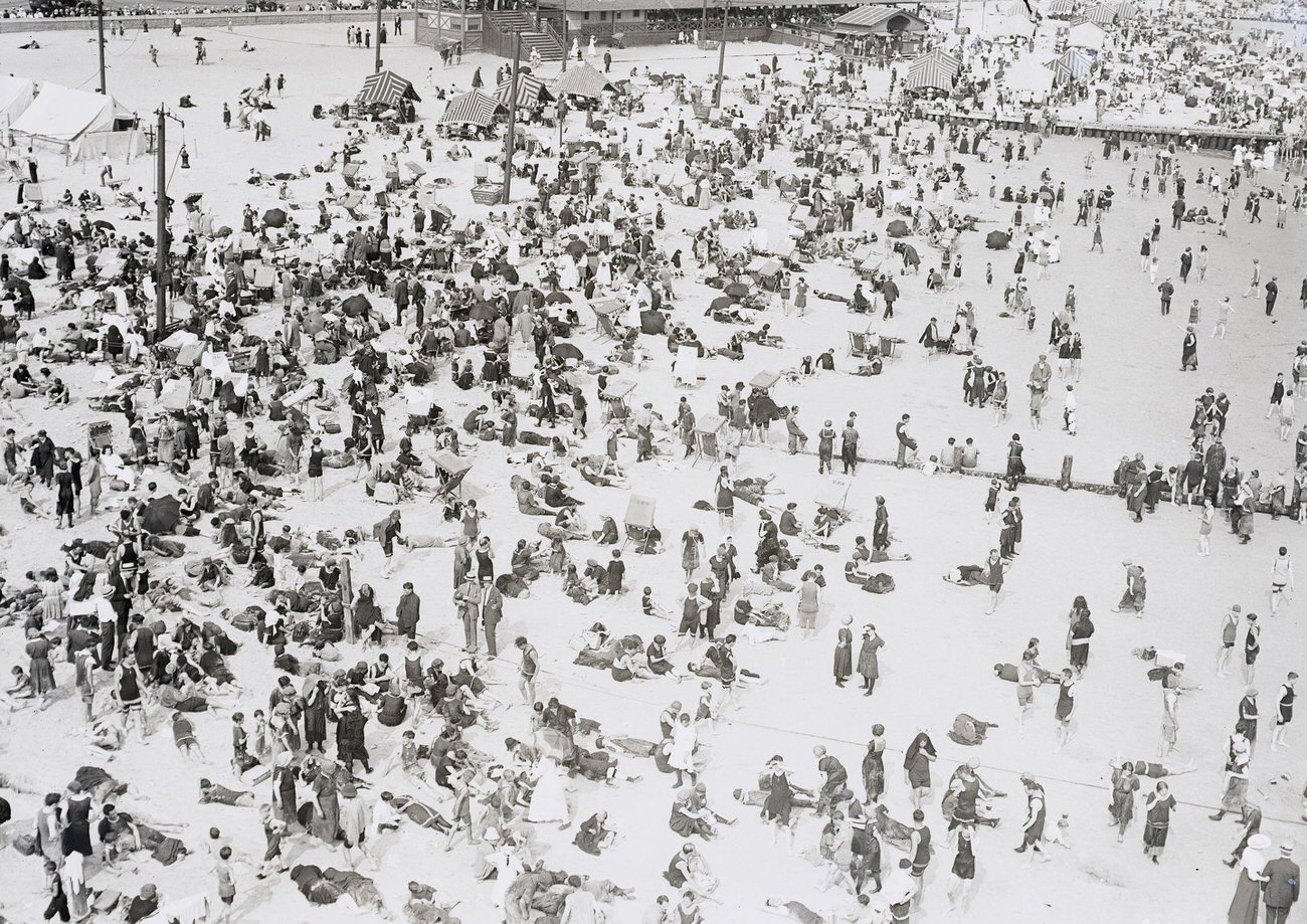 Crowds At Coney Island, 1915.