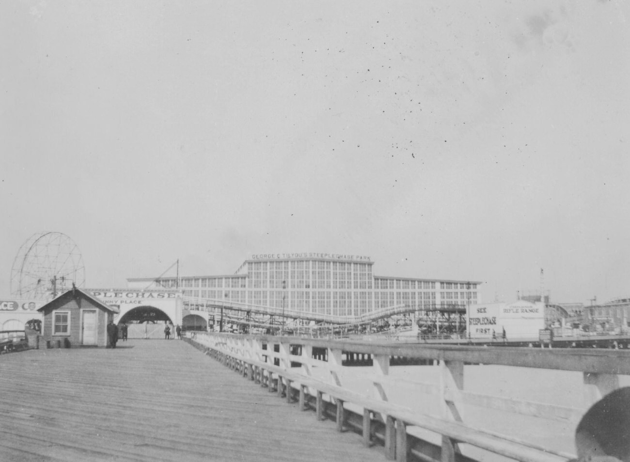 Boardwalk View From The Pier At W. 18 Street, 1924.