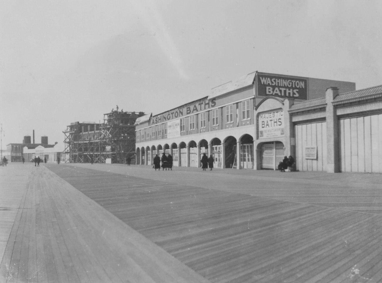 Boardwalk With Child'S Building Under Construction At W. 21 Street, 1924.