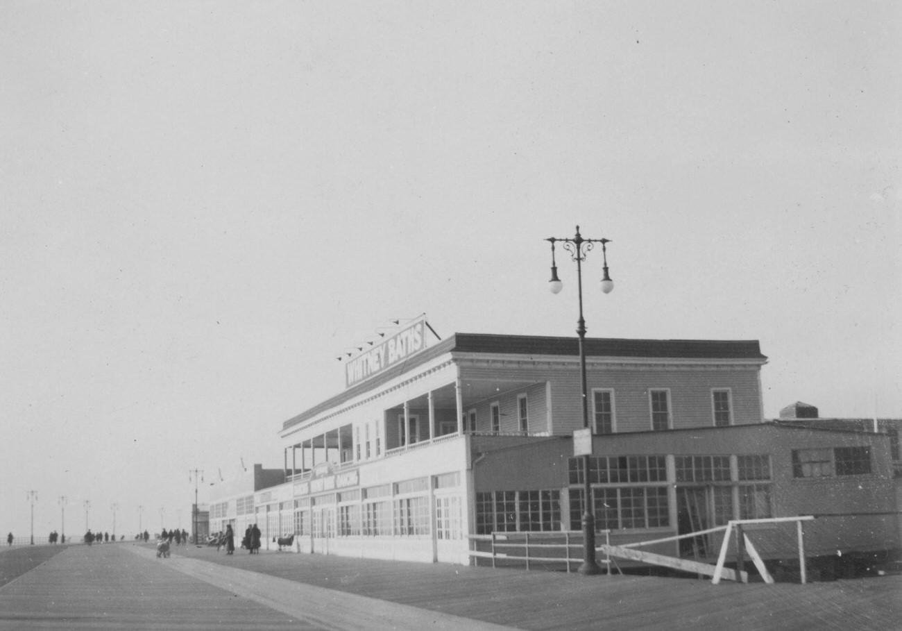 Boardwalk And Whitney Baths, W. 29 Street To W. 30 Street, 1924.